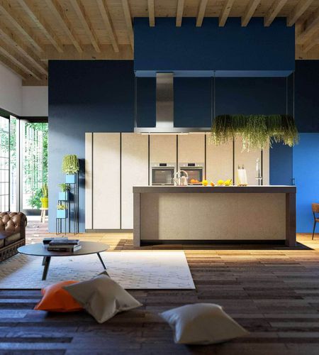 Cuisine contemporaine - VENUS - CIESSE CUCINE SRL - en grès cérame / avec îlot / sans poignée