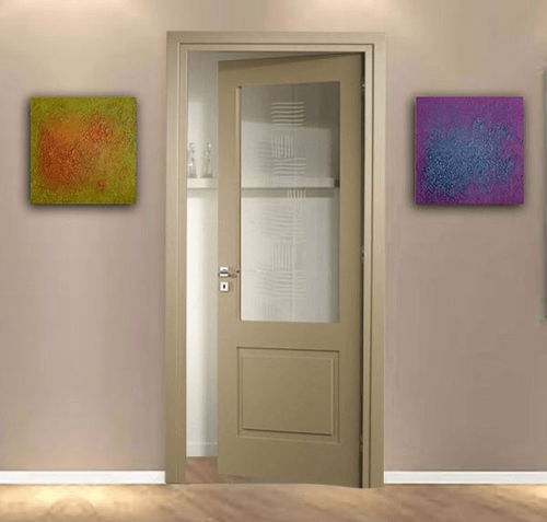 Porte laquée - 201 - FIP PORTE - d'intérieur / en placage de bois / battante