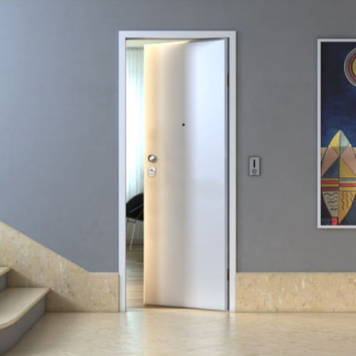 Porte en acier - iBlind series - FIP PORTE - d'entrée / battante / contemporaine
