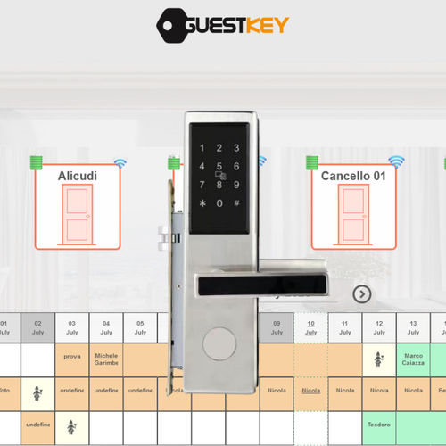 Serrure avec logiciel de gestion - Ecosmart placca intera - PORTE ITALIANE - électronique / à code / RFID