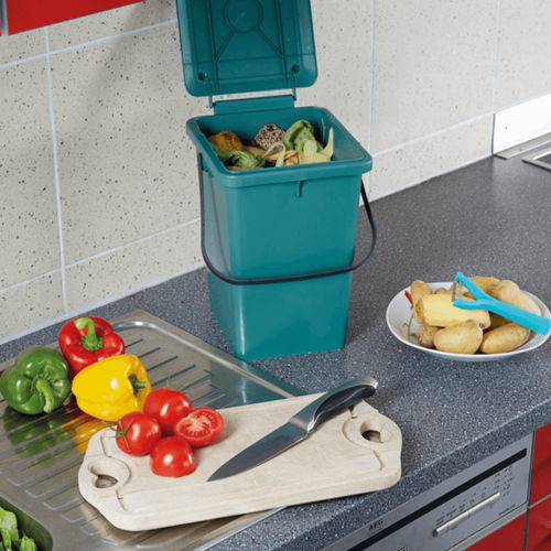 Poubelle de cuisine - BIO  - GRAF International - à poser / en plastique recyclé / avec couvercle