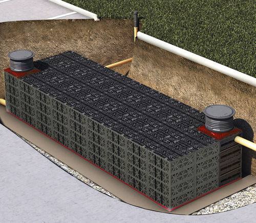 Bac de rétention de récupération d'eau de pluie - ECOBLOC FLEX - GRAF International - de stockage d'eau / pour filtration / flexible