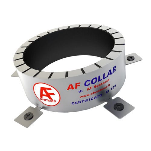 Collet de raccordement coupe-feu - AF Collar - AF Systems - pour isolation de tuyau / en acier inoxydable