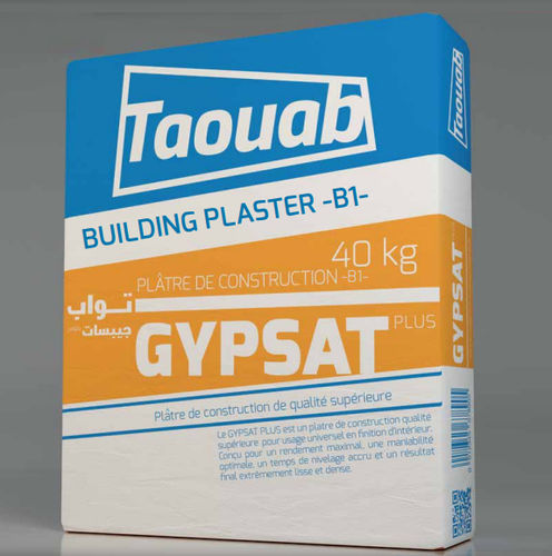 Enduit pour bâtiment - GYPSAT PLUS - Taouab - intérieur / pour mur / pour plafond
