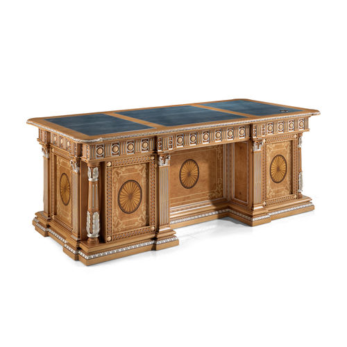 Bureau sur pied - R138 - Francesco Molon - de style / en bois / droit