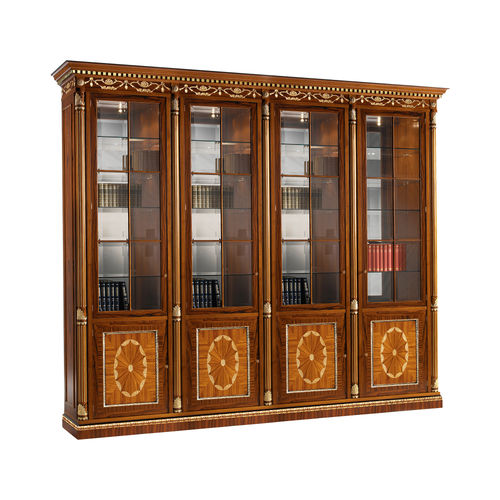 Bibliothèque de style - L67 - Francesco Molon - en palissandre / en verre