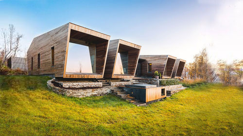 Maison préfabriquée - DOWNEY - NingBo DeepBlue Smarthouse Co.,LTD. - contemporaine / individuelle / sur ossature en bois