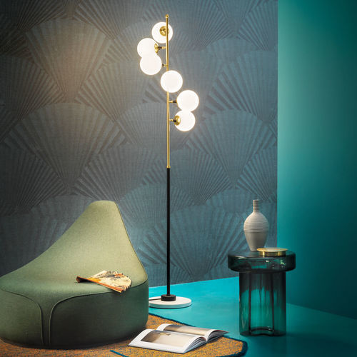 Lampe sur pied - GALASSIA  - Stilnovo - en verre / en marbre / contemporaine