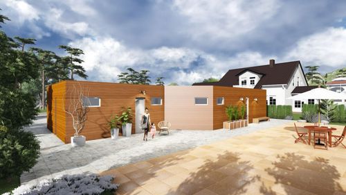 Maison préfabriquée - VILLINO KUMA - Frame House group Sia - écologique / passive / contemporaine