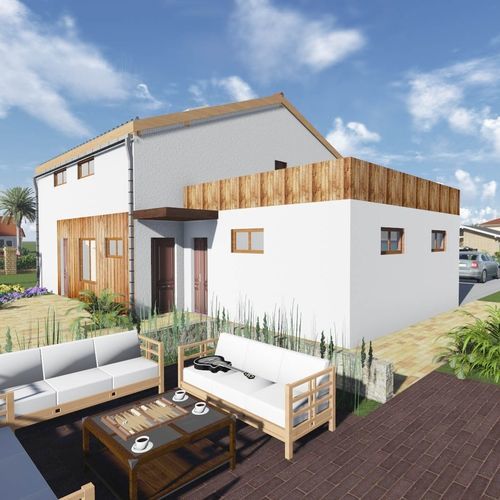 Maison préfabriquée - VILLA ANTARES - Frame House group Sia - écologique / passive / contemporaine