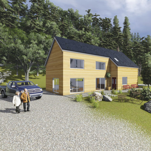 Maison préfabriquée - FRANCE 186 - Frame House group Sia - écologique / passive / contemporaine