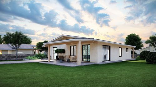 Maison préfabriquée - SARDEGNA T.S. - Frame House group Sia - à économie d'énergie / passive / contemporaine