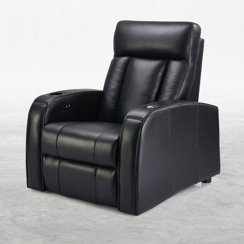 Fauteuil de cinéma en cuir - STELVIO - KARLSSON SEATING LTD. - résidentiel / noir / avec repose-tête