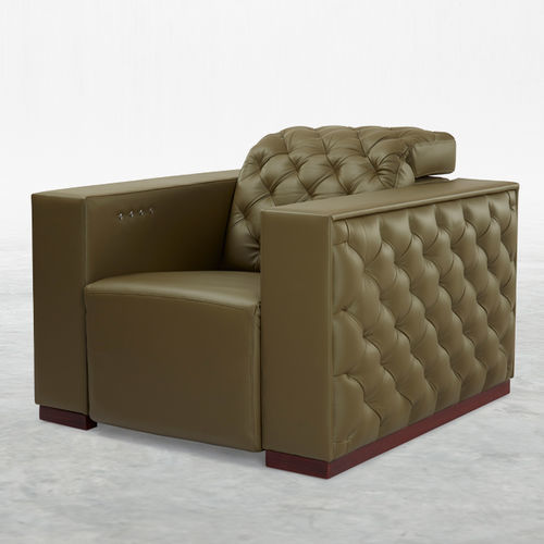 Fauteuil de cinéma en cuir - BROUGHAM - KARLSSON SEATING LTD. - résidentiel / couleur personnalisable / vert
