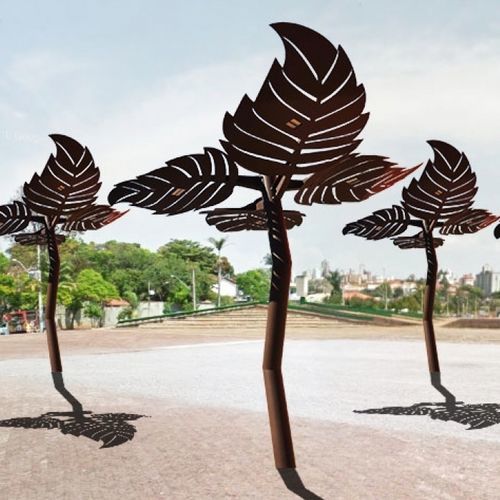 Structure d'ombrage pour espace public - PERG LEAF - Veco Urban Design