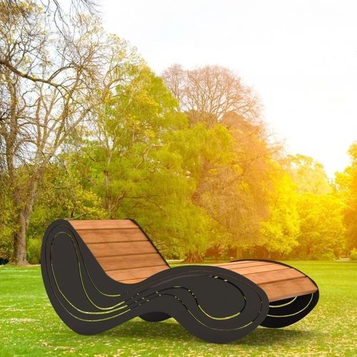 Bain de soleil contemporain - BA ESP 01 - Veco Urban Design - en bois / en acier / pour espace public
