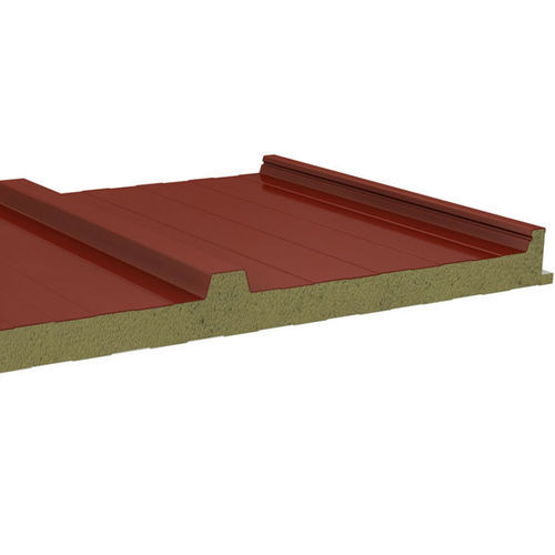 Panneau sandwich isolant pour couverture - TRANSFORMADOS Y ACCESORIOS DEL SUR, S.L - 2 faces métalliques / âme en laine de roche / haute résistance