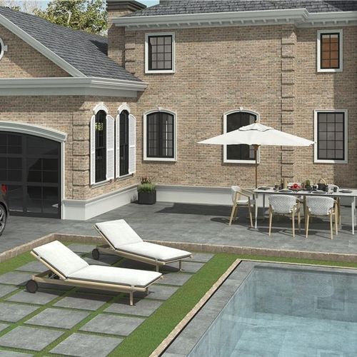 Carrelage en porcelaine - .BE - Vitacer - mat / d'extérieur / de piscine