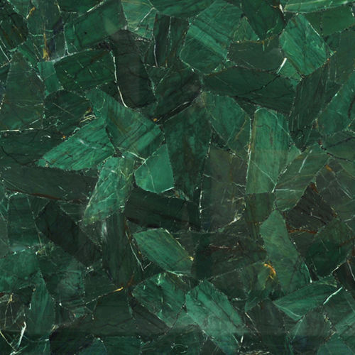 Plaque de pierre en quartz - Green Adventurin - Fiorantina Stone - pour salle de bain / polie / verte