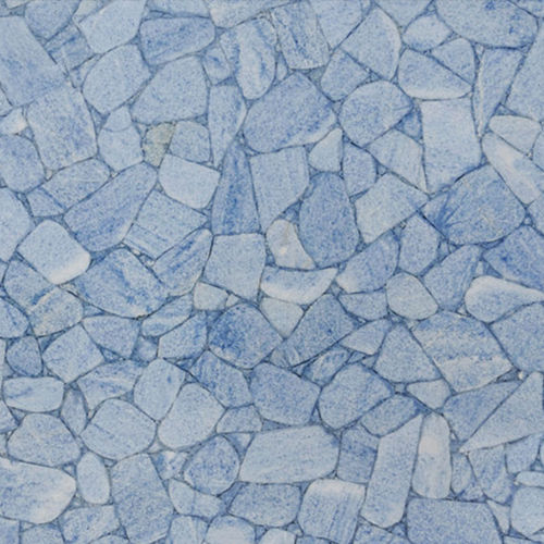 Plaque de pierre en quartzite - CALCITE BLUE - Fiorantina Stone - pour agencement intérieur / polie / bleue