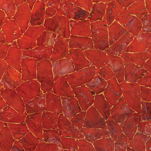 Plaque de pierre en quartz - JASPER RED - Fiorantina Stone - pour sol / polie / rouge