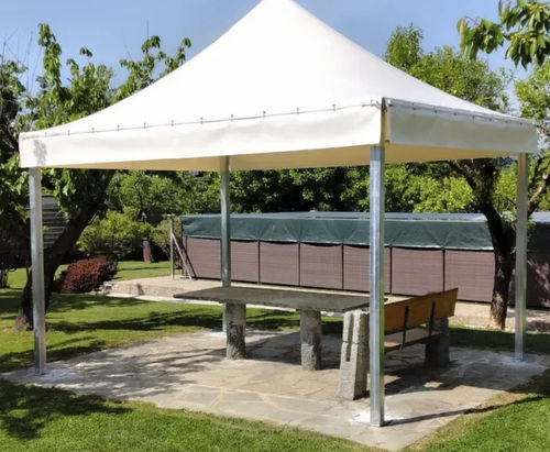 Barnum rectangulaire - Gazebo - Tenso Coverings - en PVC / en acier / avec rideau