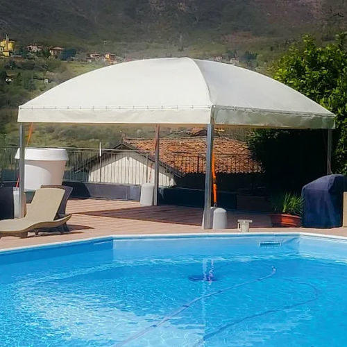 Barnum carré - Gazebo Bazar - Tenso Coverings - en PVC / en acier / dôme