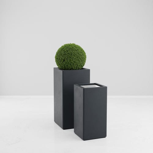 Pot de jardin en polyester - CHLORIS - ARTEPOT - en fibre de verre / en résine / carré