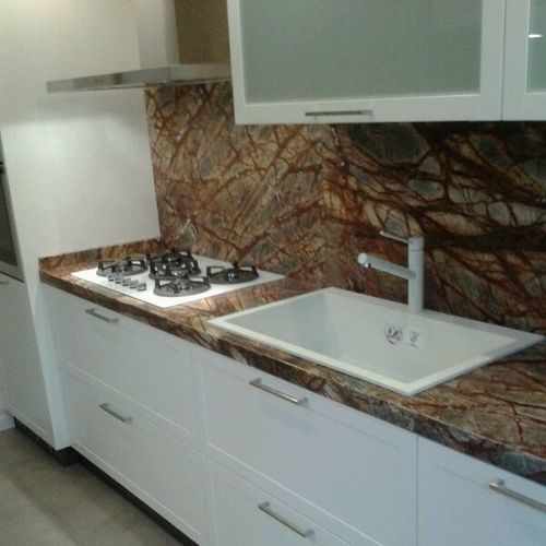 Plaque de pierre en marbre - FOREST BROWN - Industria Marmi Ferrari Srl - pour salle de bain / pour sol / pour agencement intérieur