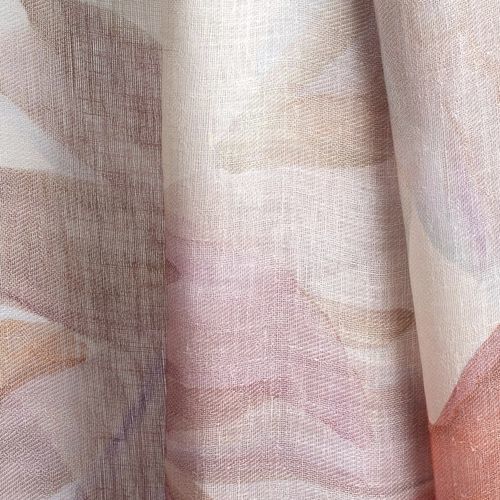 Tissu pour voile d'ombrage - AURORA - BLOOMING - à motif / en lin / en PES