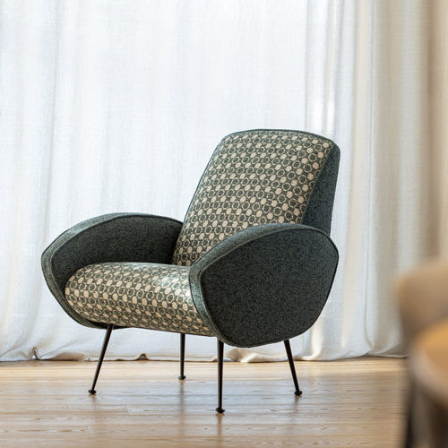 Fauteuil contemporain - PUCCI  - BLOOMING - en tissu / en bouleau / avec coussin amovible