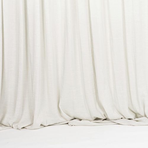 Tissu pour rideaux - FIX  - BLOOMING - uni / en lin / en PES