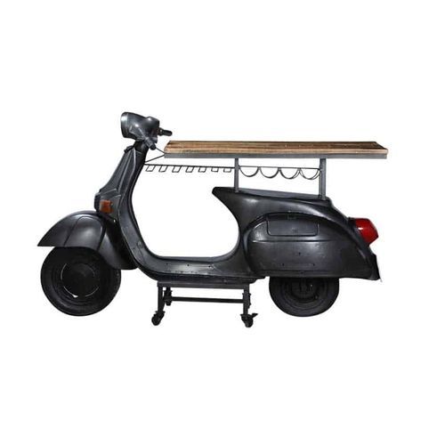 Comptoir de bar - SCOOTER ROMA - GrandDécor - en bois / en métal / droit
