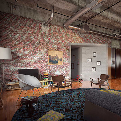 Parement en briques - VERONA - Thermostone - intérieur / extérieur / à coller