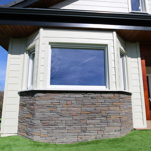 Parement en pierre - CHAMONIX - Thermostone - intérieur / à coller / rustique