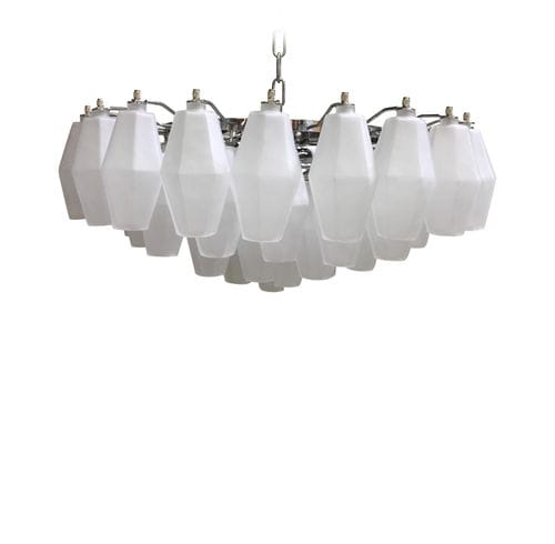 Lustre contemporain - POLIEDRI - SimoEng SRLS - en verre / en verre de Murano / en bois