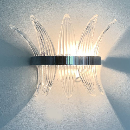 Applique murale contemporaine - PALMETTE - SimoEng SRLS - d'intérieur / en laiton / en verre