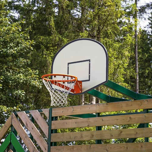 Panneau de basket en bois - Demi-lune - BALIA - en fibre de verre / cintré / blanc