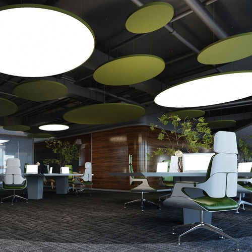 Faux-plafond en laine de verre - CROW - Endafon - en panneaux / pour bureau / pour salle de conférence