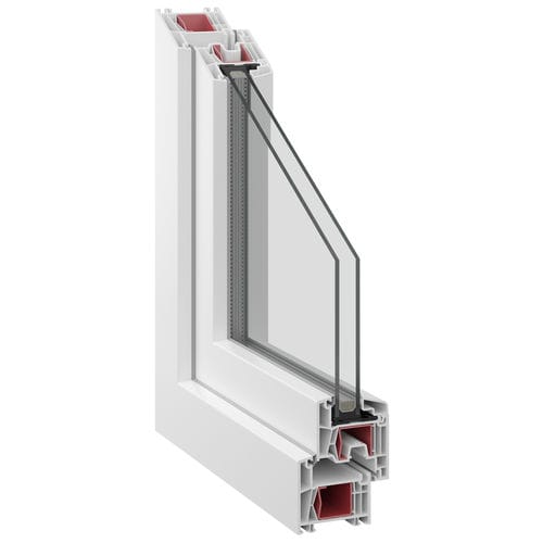 Profilé pour fenêtre en PVC-U - KOMMERLING 70 - INTERPLASTGROUP - de sécurité