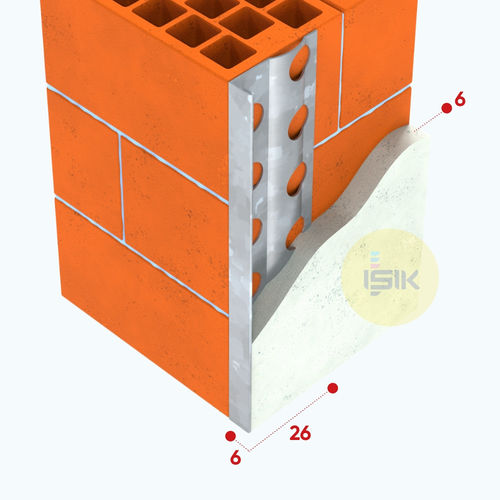 Profilé de finition en acier galvanisé - G1210  - ISIK PERDE RAYLARI SAN. TIC A.S. - pour angle extérieur / en L / de rive