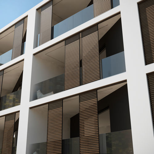 Brise-soleil coulissant - ForMe - en aluminium extrudé / pour façade / pour fenêtre