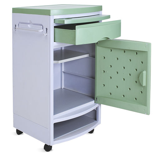 Table de chevet contemporaine - SKS003 - Healthward - en ABS / avec piètement en ABS / carrée