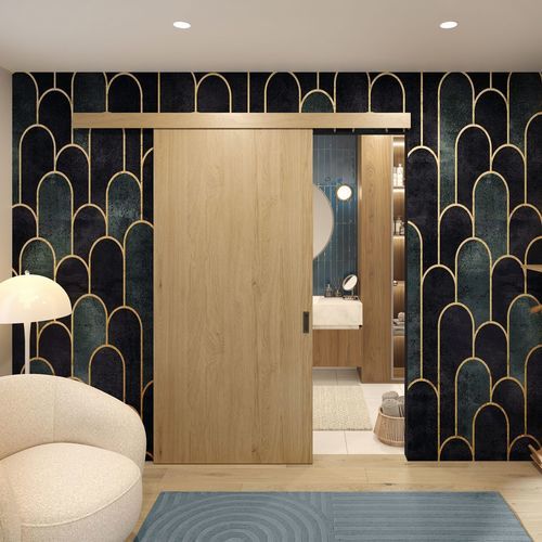 Système coulissant en acier inoxydable - HARMONEE - SEED - en aluminium / en verre / en bois