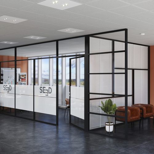 Porte battante - DOORKIT20 - SEED - d'intérieur / en verre / contemporaine