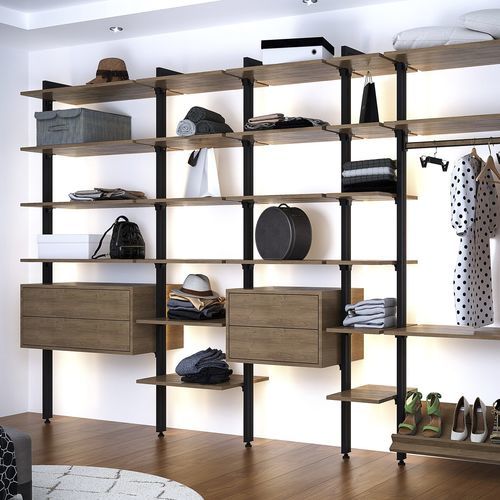 Étagère murale - KITLEEFT11 - SEED - contemporaine / en métal / en bois