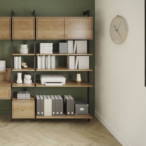 Étagère murale - KITLEEFT20 - SEED - contemporaine / en métal / en bois