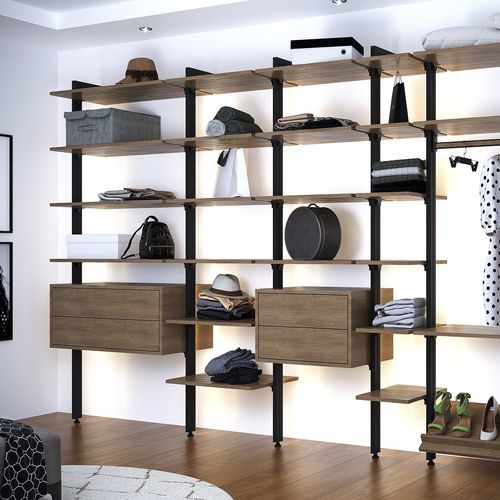 Étagère pour mur - KITLEEFT21 - SEED - contemporaine / en métal / en bois