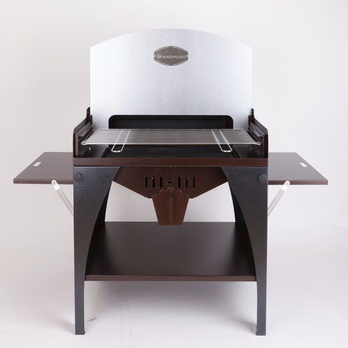 Barbecue à charbon - MAXI - Rossofuoco Srl - à bois / sur roulettes / transportable