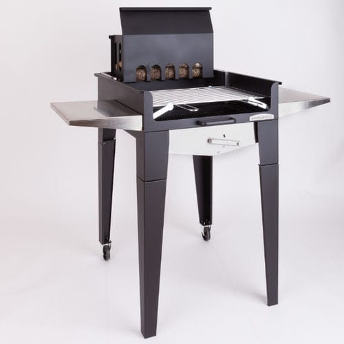 Barbecue à charbon - WOOD UP - Rossofuoco Srl - à bois / sur roulettes / à poser